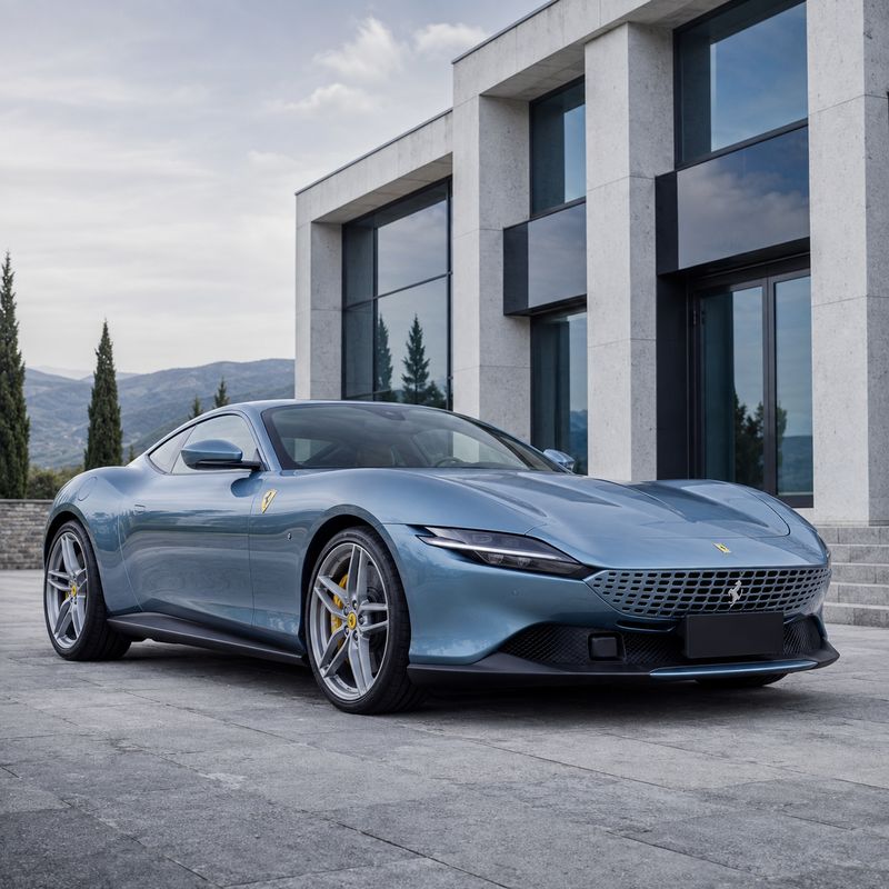 TPU Metal Mist Blue - Ferrari Vinyl Wrap