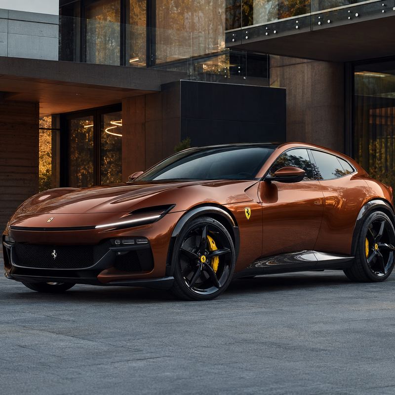 TPU Flame Copper Brown Vinyl Wrap