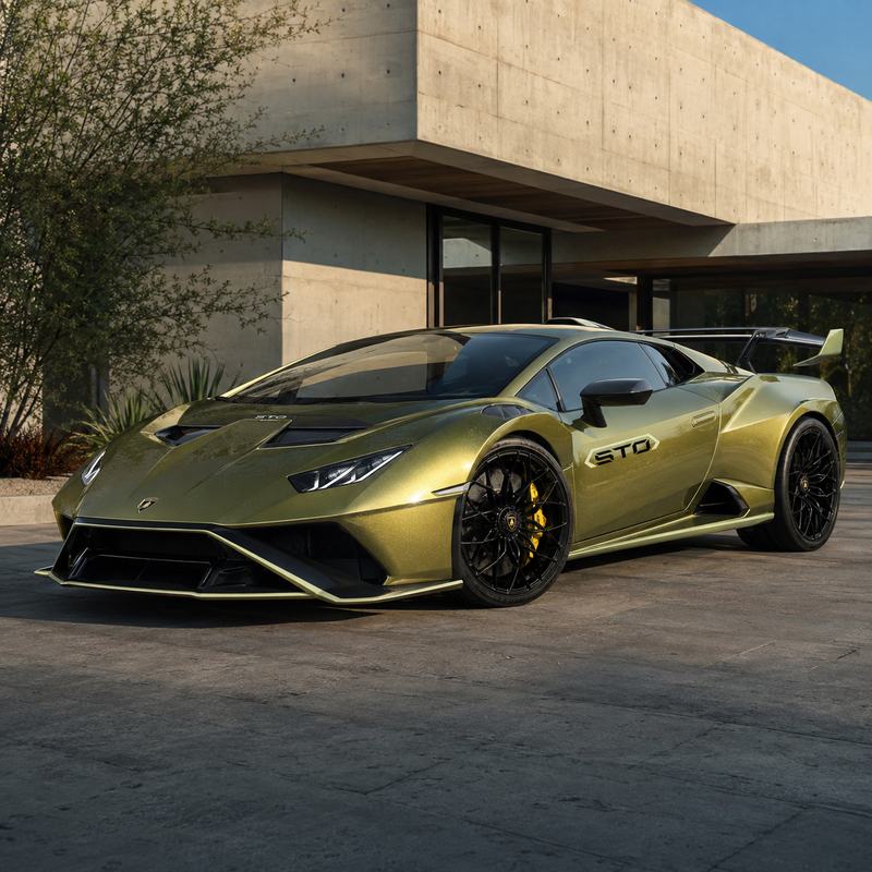 TPU Metal STO track gold-green - Lamborghini Vinyl Wrap