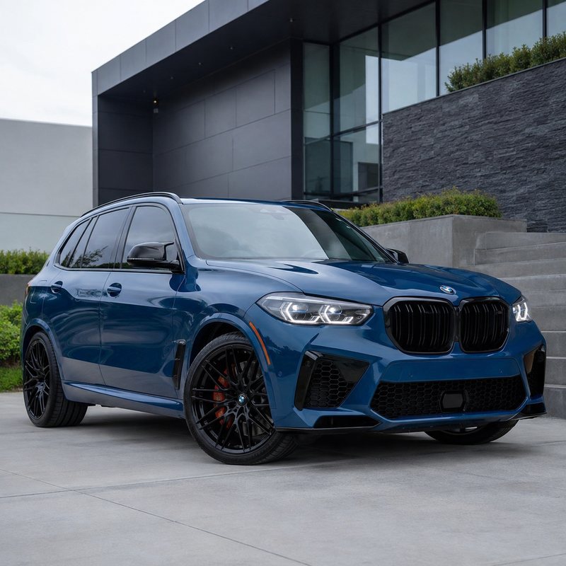TPU Carnell Bay Blue BMW Vinyl Wrap
