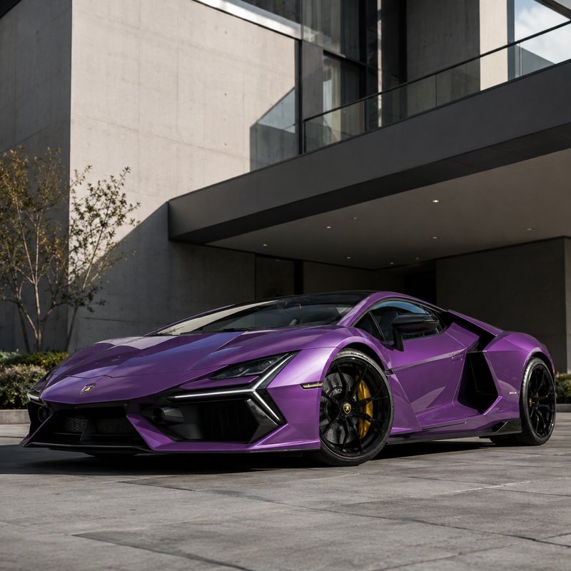TPU Explosion Purple - Lamborghini Vinyl Wrap