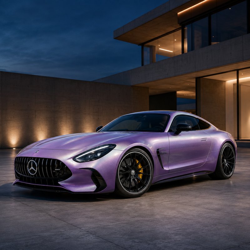 TPU Diamond White Shift Purple Vinyl Wrap