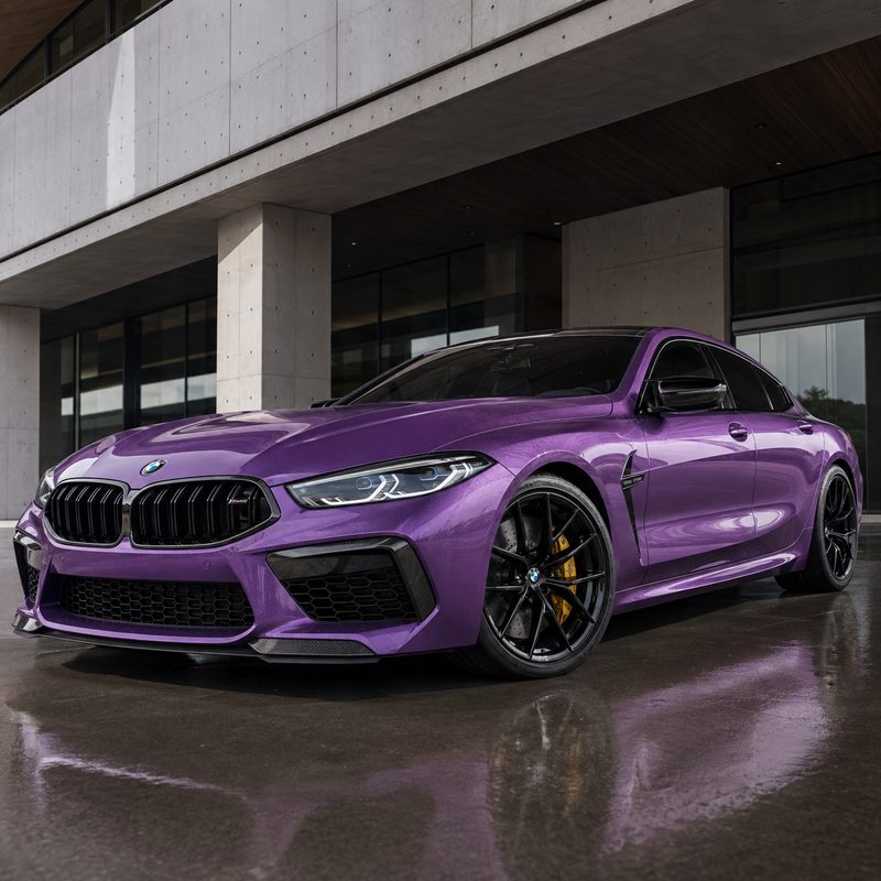 TPU Transparent Diamond Purple Vinyl Wrap