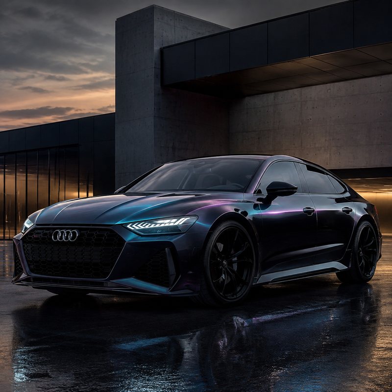TPU Laser Black Vinyl Wrap