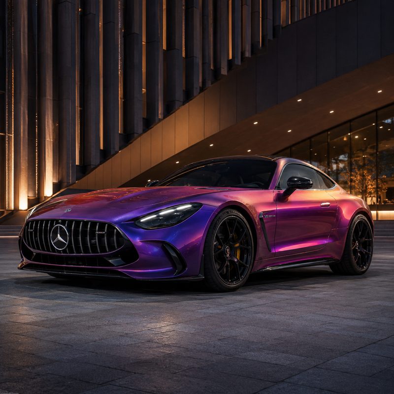 TPU Chameleon-Gold Red Purple Vinyl Wrap