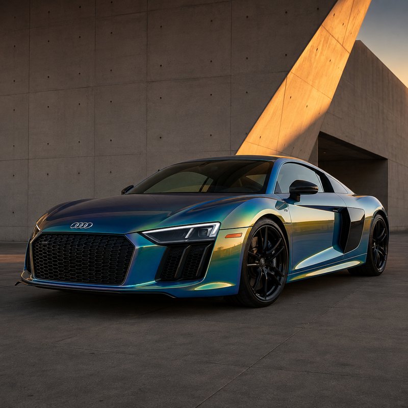 TPU Chameleon-Blue Green Gold Vinyl Wrap