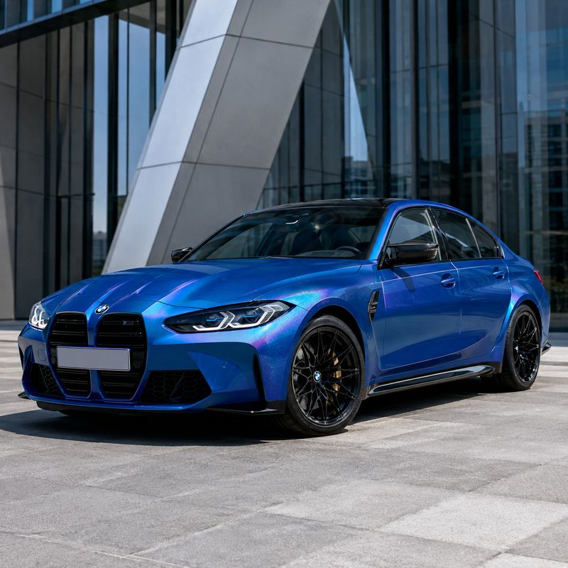 TPU Aurora Diamond Blue Vinyl Wrap