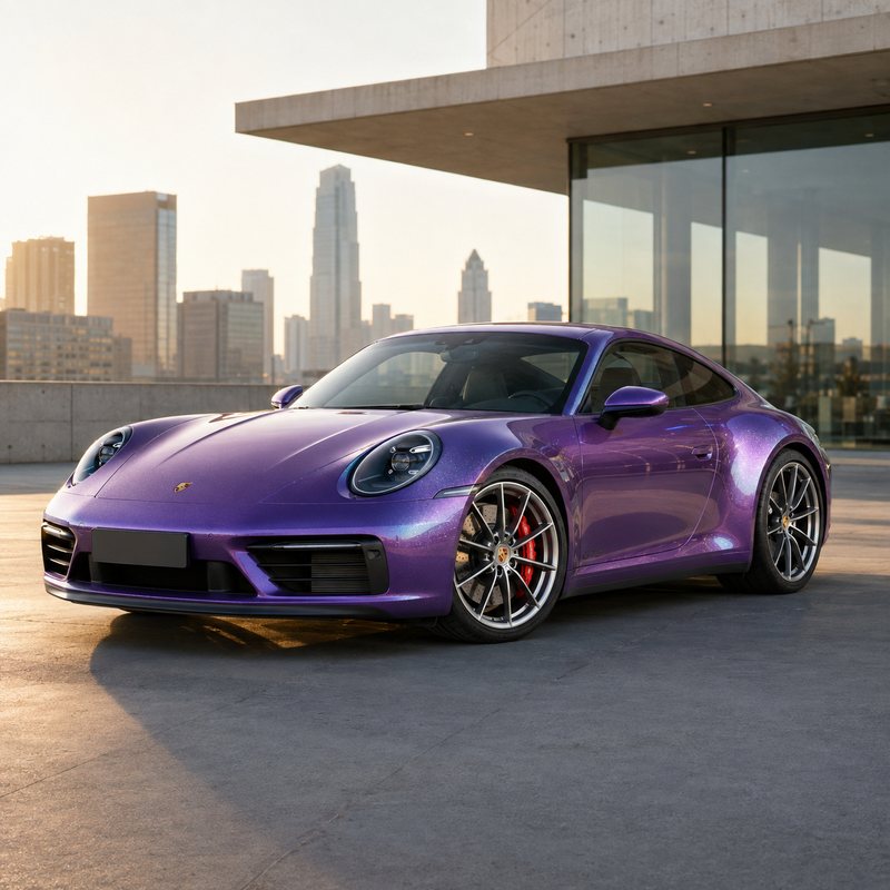 TPU Aurora Diamond Purple Vinyl Wrap