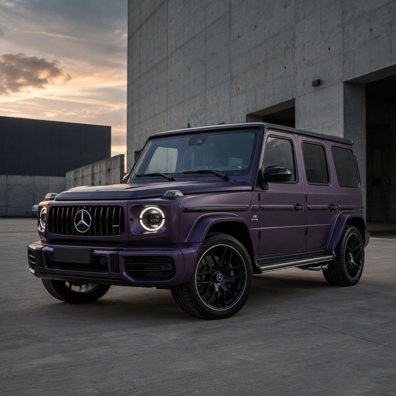 TPU Ultra Black Illusion Purple Vinyl Wrap