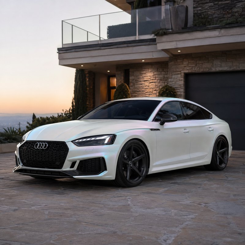TPU Ultra-Matte Lridescent Dawn White Vinyl Wrap