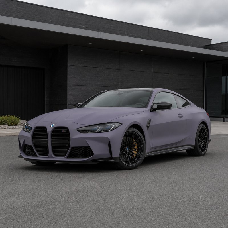TPU Ultra-Matte Misty Grey-Purple Vinyl Wrap