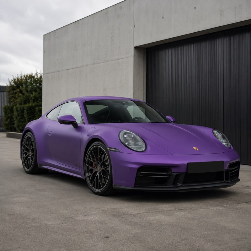 TPU Ultra Matte Electroplated Purple Vinyl Wrap