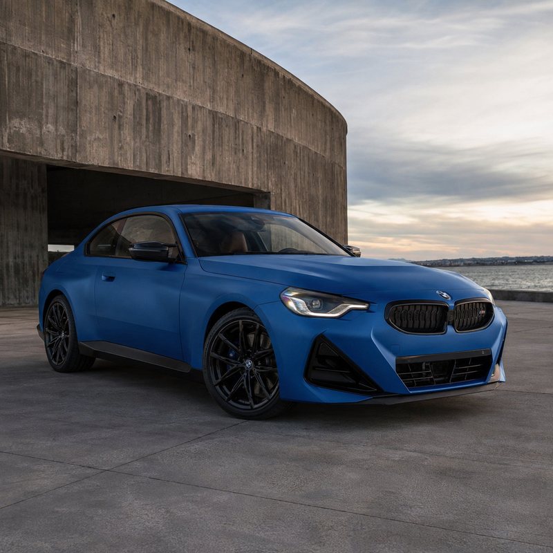 TPU Satin Metallic Blue Vinyl Wrap
