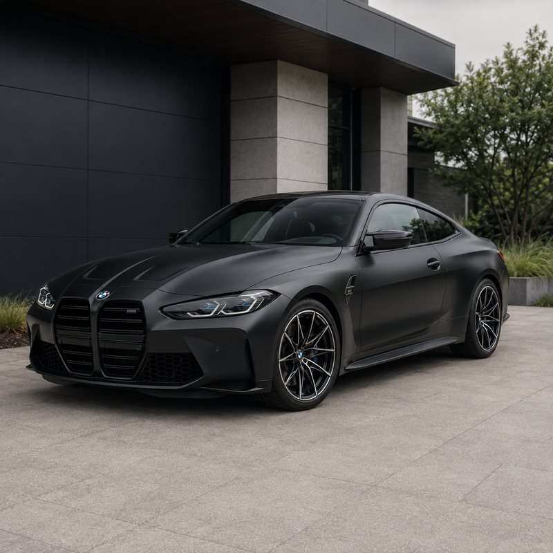 TPU Satin Black Vinyl Wrap