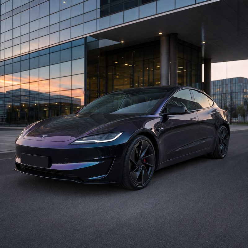 TPU Liquid Metallic Silver Vinyl Wrap