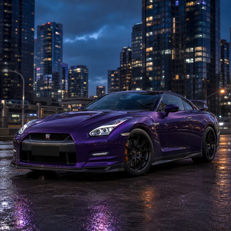 TPU Midnight Purple Vinyl Wrap