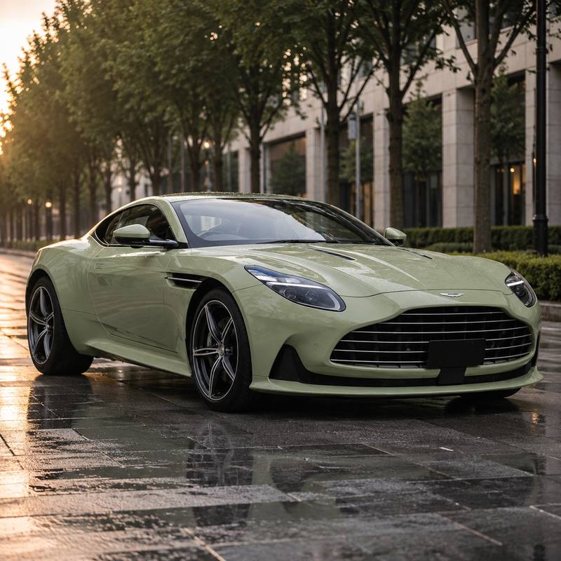 TPU Hardelin Green - Aston Martin Vinyl Wrap view 2