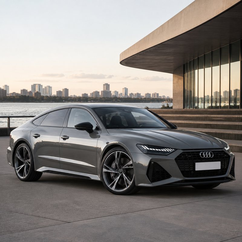 TPU Metallic Ash Audi Vinyl Wrap view 2