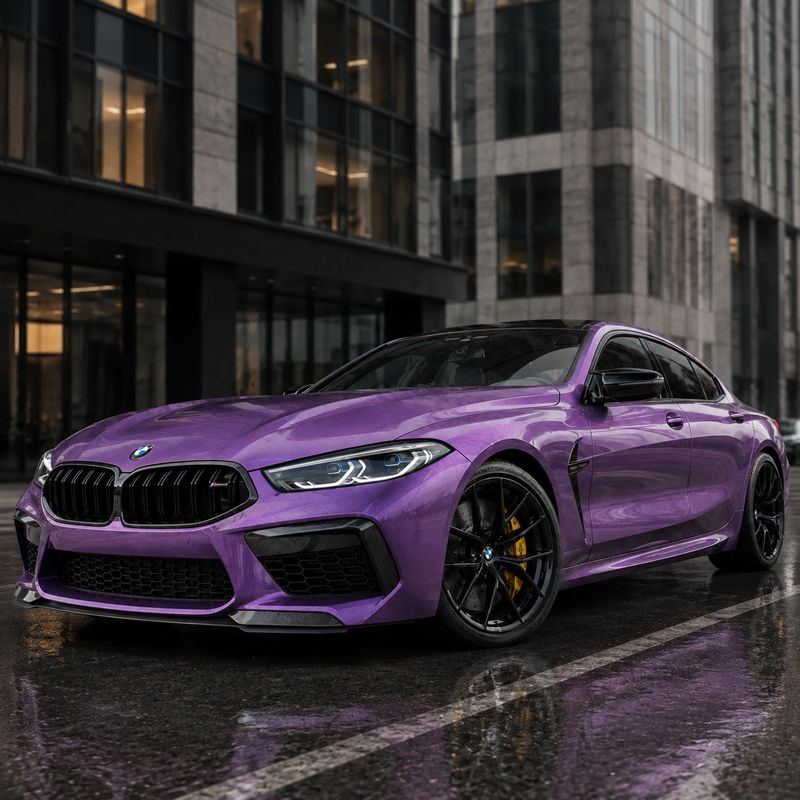 TPU Transparent Diamond Purple Vinyl Wrap view 2