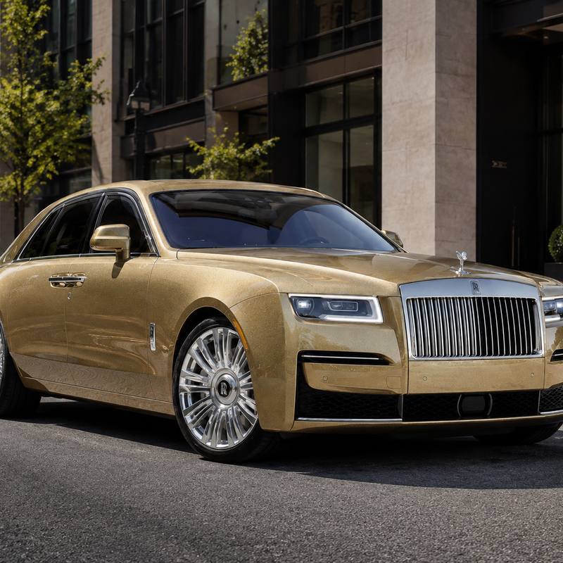 TPU Transparent Diamond Gold Vinyl Wrap view 2