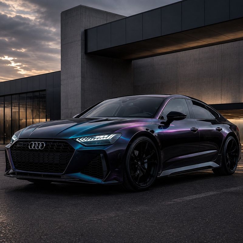TPU Laser Black Vinyl Wrap view 2