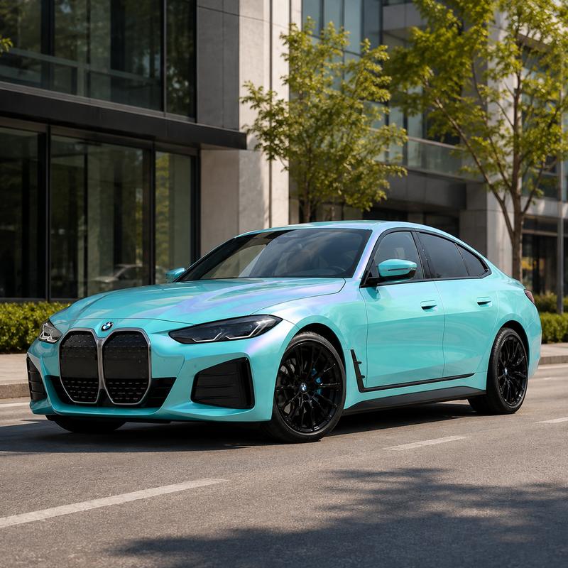 TPU Laser Tiffany Blue Vinyl Wrap view 2