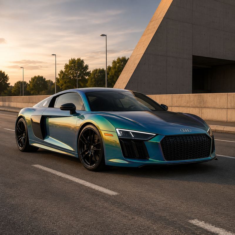 TPU Chameleon-Blue Green Gold Vinyl Wrap view 2