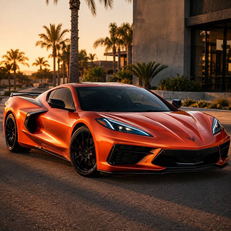 TPU Chameleon-Gold Orange Red Vinyl Wrap view 2