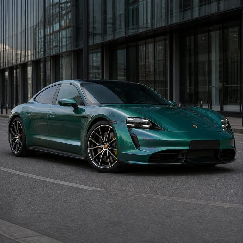 TPU Aurora Diamond Green Vinyl Wrap view 2