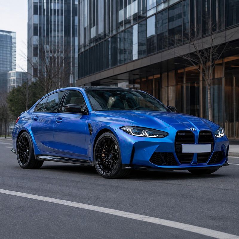 TPU Aurora Diamond Blue Vinyl Wrap view 2