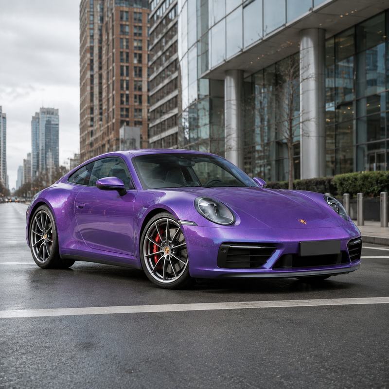 TPU Aurora Diamond Purple Vinyl Wrap view 2