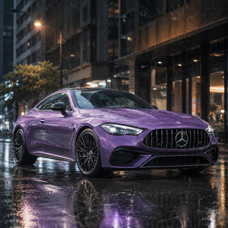 TPU Silver Illusion Purple Vinyl Wrap view 2