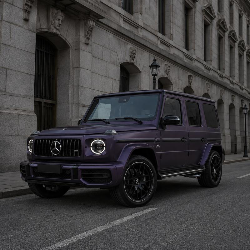 TPU Ultra Black Illusion Purple Vinyl Wrap view 2