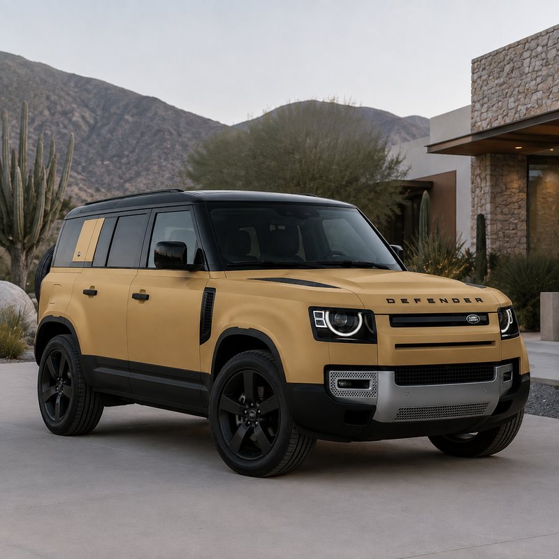 TPU Ultra-Matte Sahara Yellow Vinyl Wrap view 2