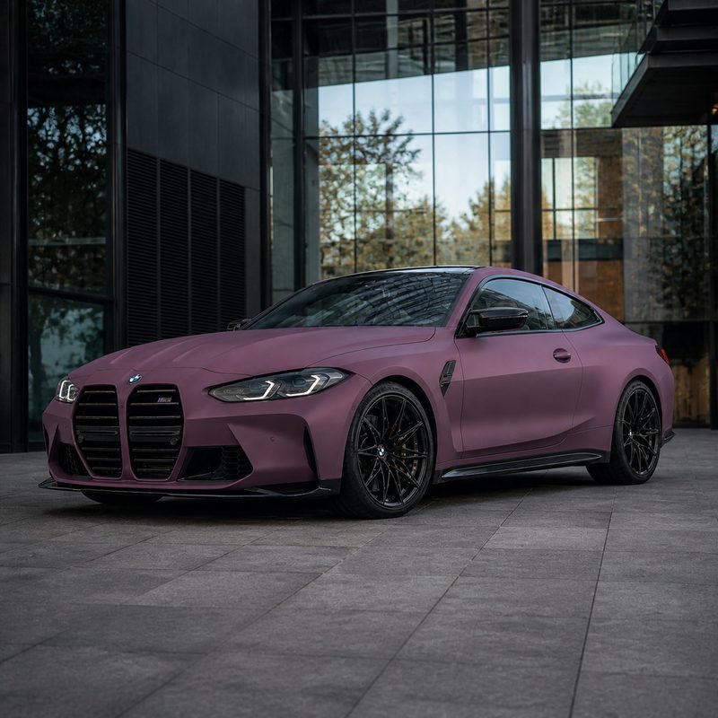TPU Ultra-Matte Beetroot Purple Vinyl Wrap view 2