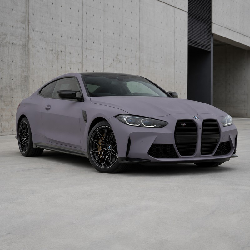 TPU Ultra-Matte Misty Grey-Purple Vinyl Wrap view 2