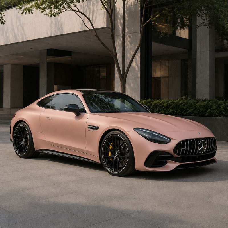 TPU Satin Oolong Milk Tea Pink Vinyl Wrap view 2