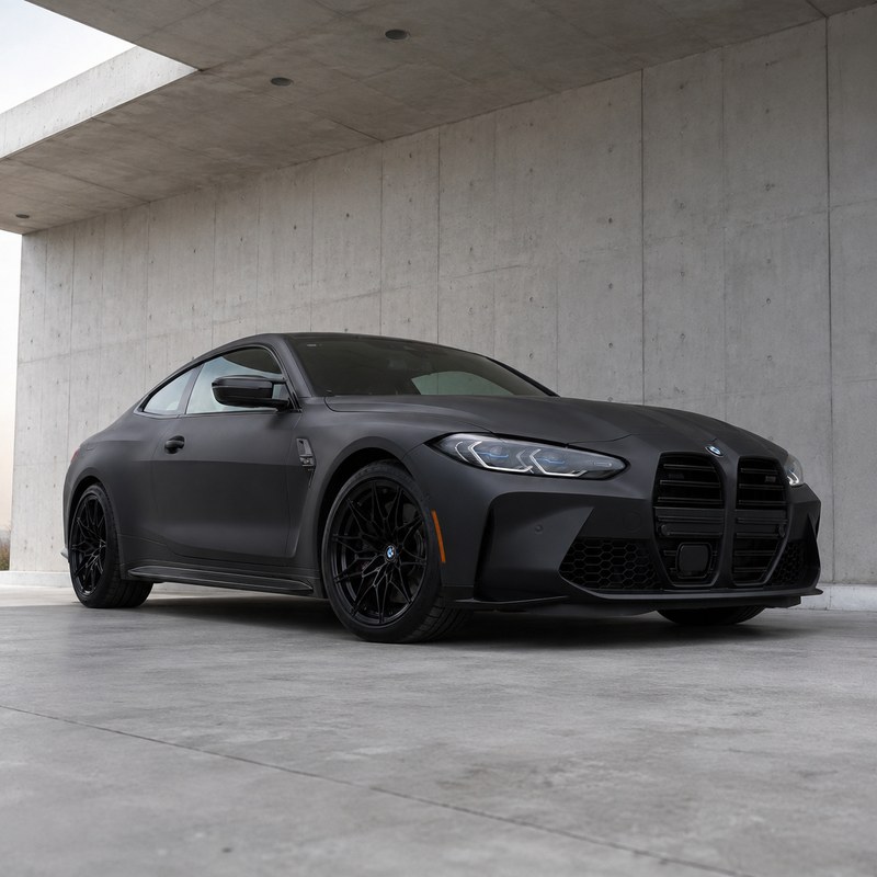 TPU Matte Interstellar Black Vinyl Wrap view 2