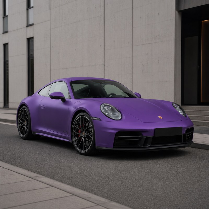 TPU Ultra Matte Electroplated Purple Vinyl Wrap view 2