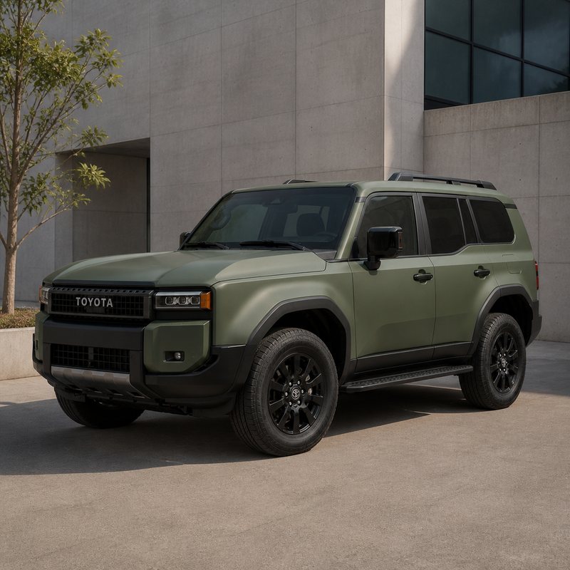 TPU Satin Army Green Vinyl Wrap view 2
