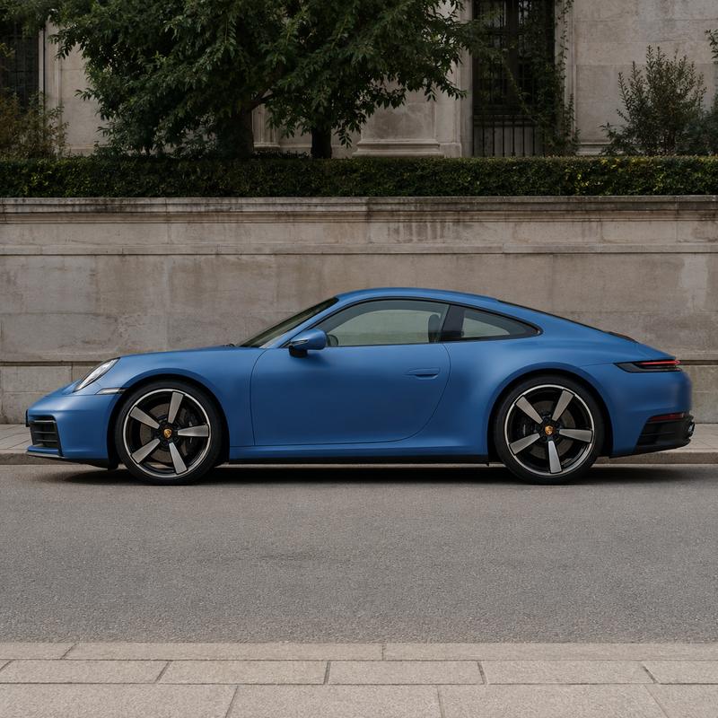 TPU Matte Blue Enchanting Gold Vinyl Wrap view 2