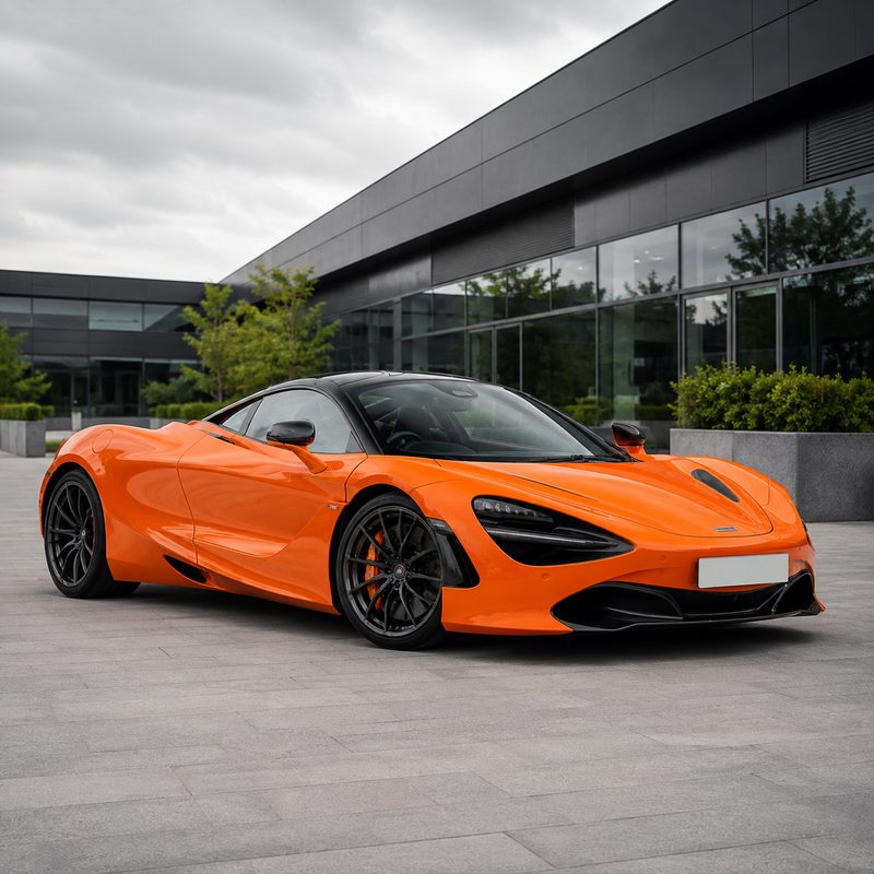 TPU Mclaren Orange Vinyl Wrap view 2