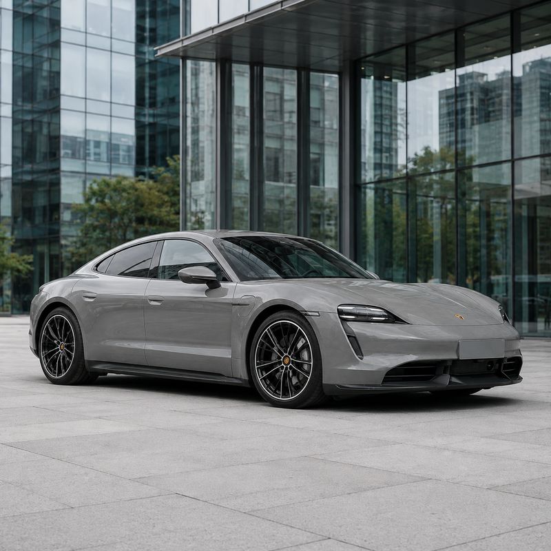 TPU Porsche Grey Vinyl Wrap view 2