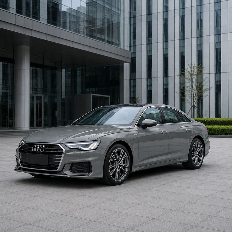 TPU Audi Nardo Grey Vinyl Wrap view 2