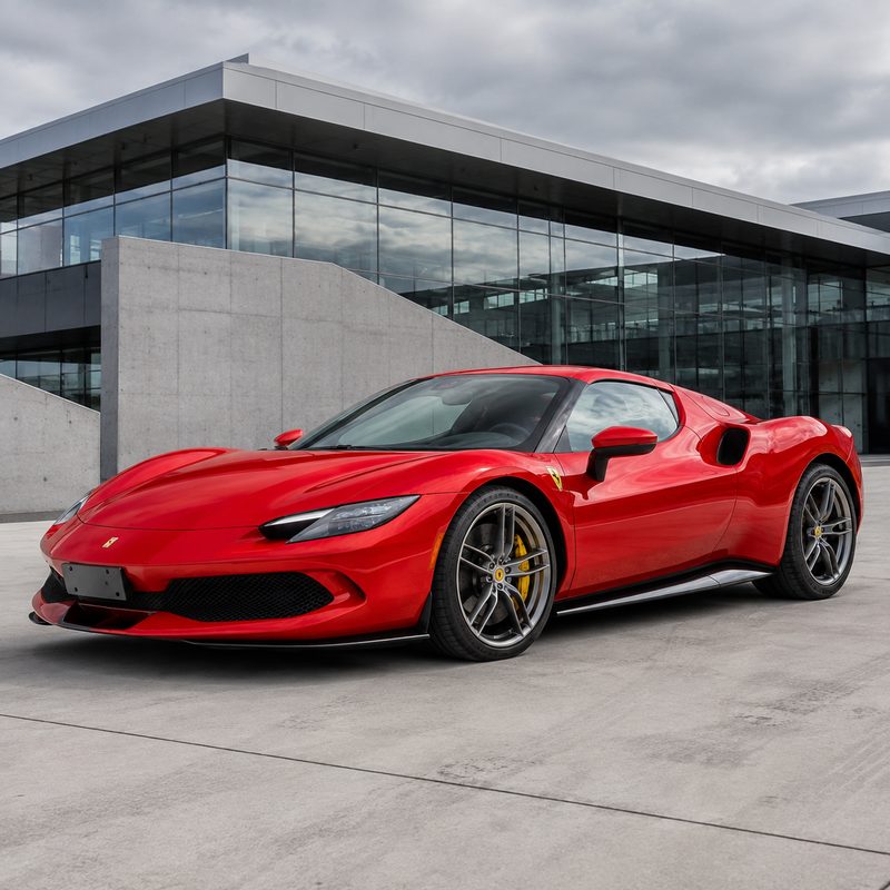 TPU Ferrari Red Vinyl Wrap view 2