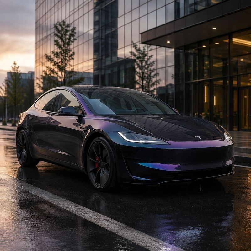 TPU  Seven-color Black Vinyl Wrap view 2