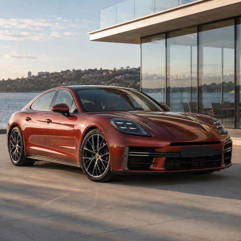TPU Porsche Azurite Red Vinyl Wrap view 2