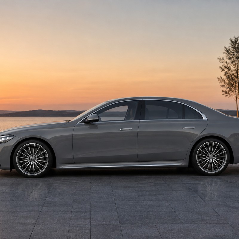 TPU Moonlight Grey - Mercedes-Benz Vinyl Wrap view 4