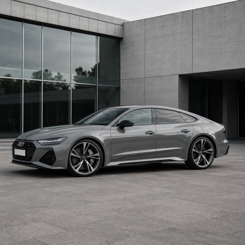 TPU Metallic Ash Audi Vinyl Wrap view 4