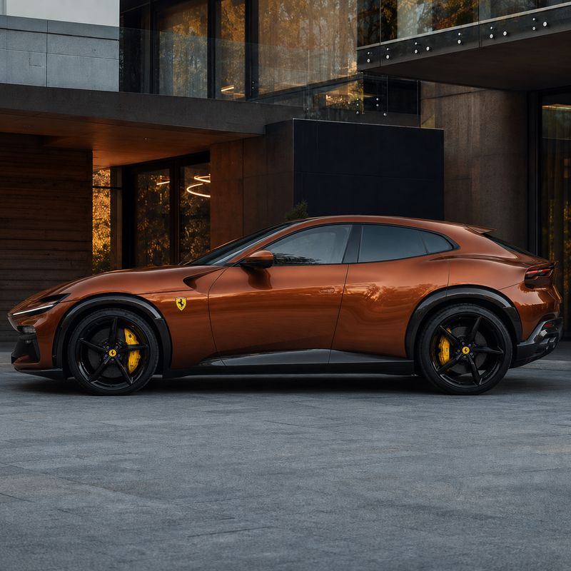 TPU Flame Copper Brown Vinyl Wrap view 4